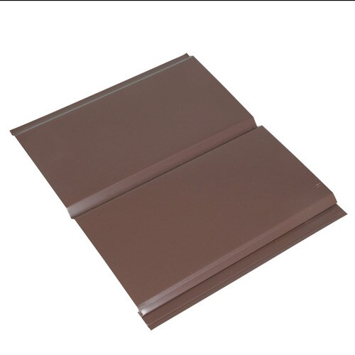 Amerimax 13in x 144in Musket Brown Aluminum Solid Soffit at