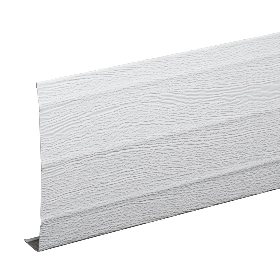 Amerimax 6in x 12ft White Woodgrain Aluminum Fascia at
