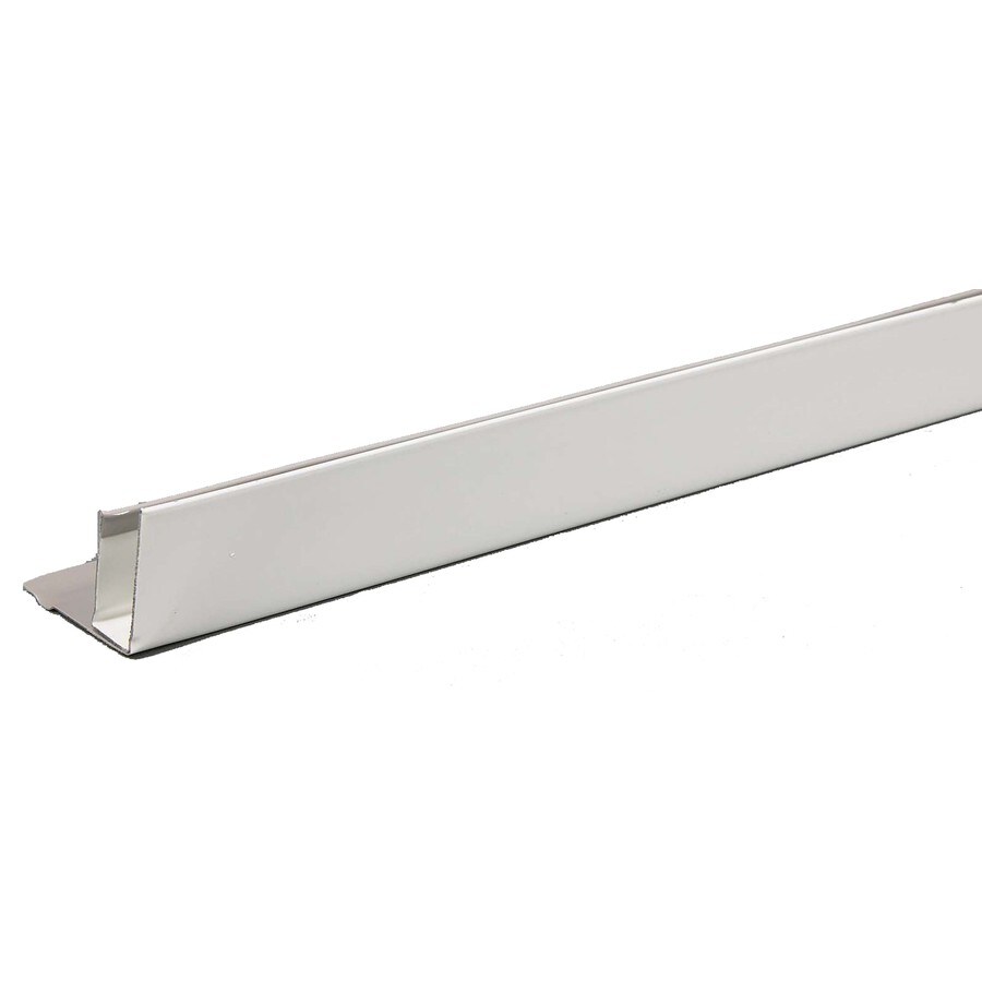 Amerimax 1.5in x 144in White Fchannel Metal Siding Trim at