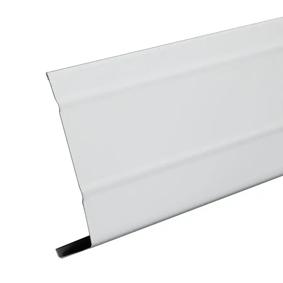 Amerimax 4in x 12ft White Smooth Aluminum Fascia at