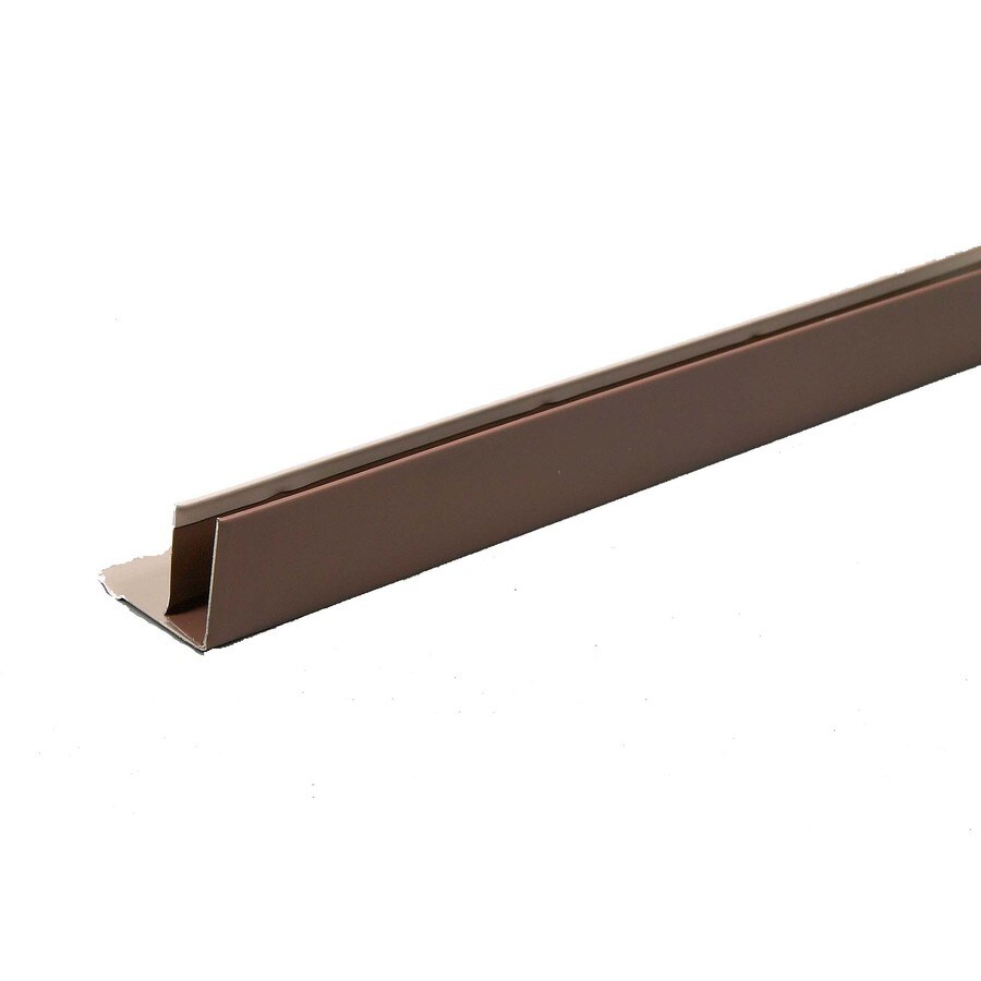 Amerimax 1.5in x 144in Brown Fchannel Metal Siding Trim at