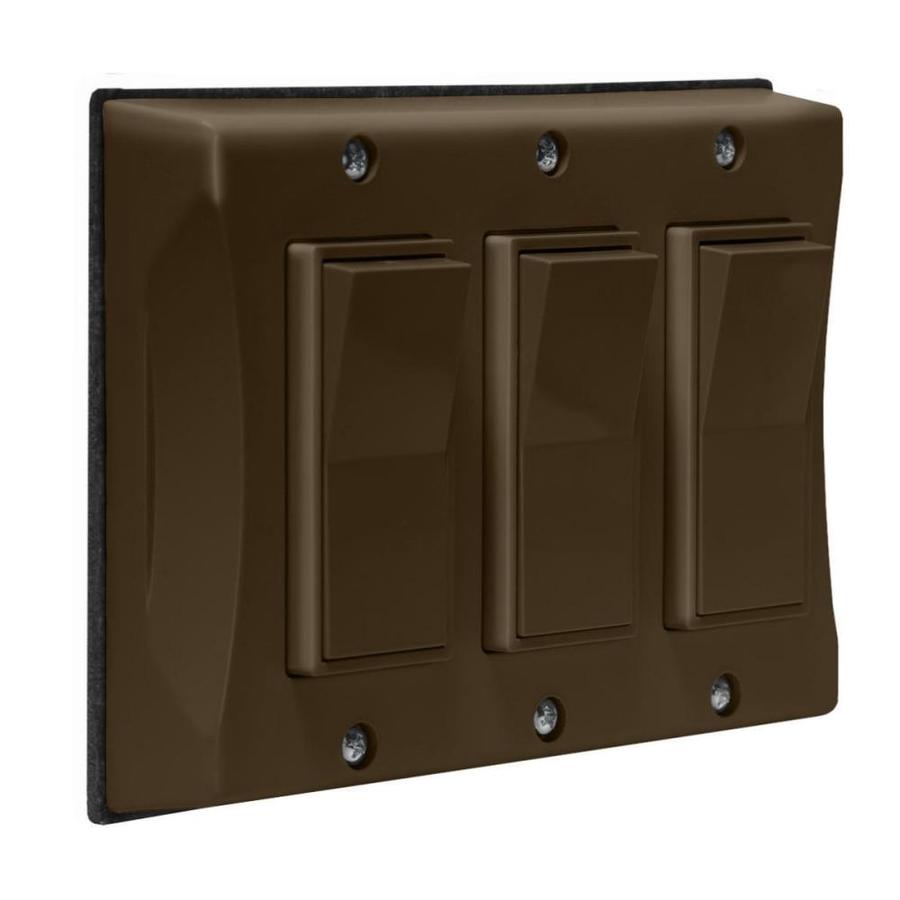 BELL 3Gang Rectangle Plastic Electrical Box Cover in the Electrical