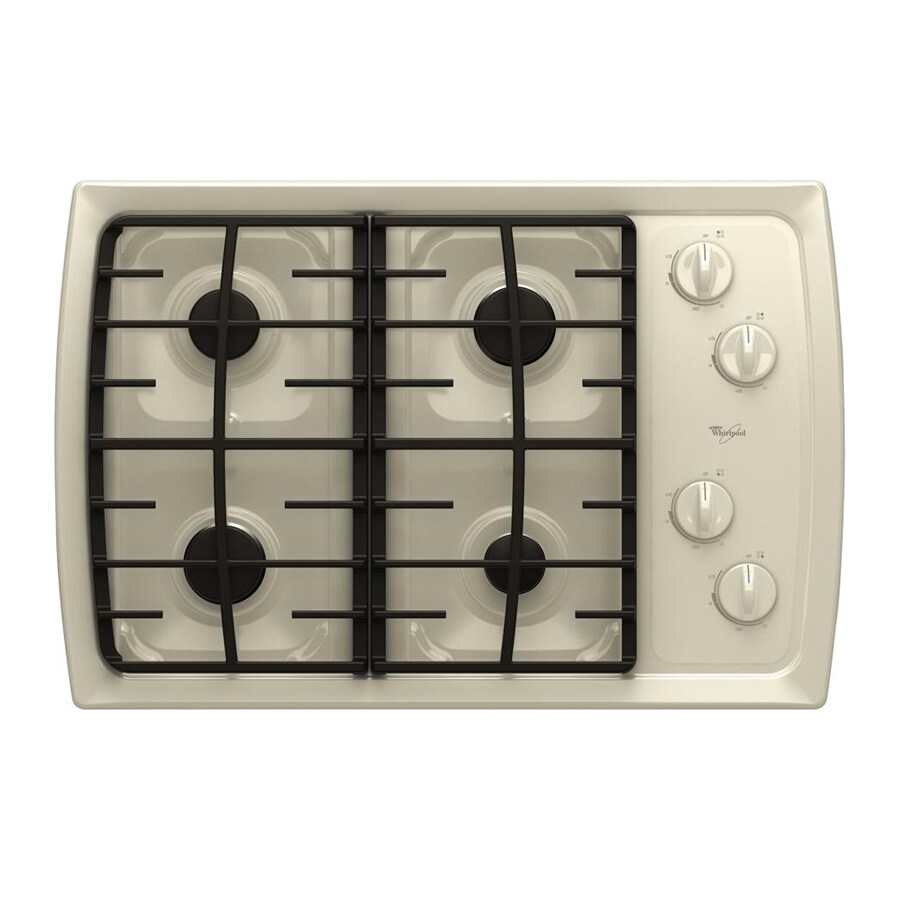 Whirlpool® 30Inch Gas Cooktop (Color Biscuit) at