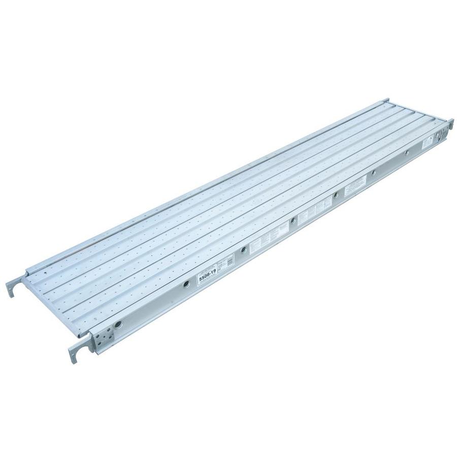 Werner 8.25ft x 1.6ft Aluminum Scaffold Plank with 250 lbs. Capacity