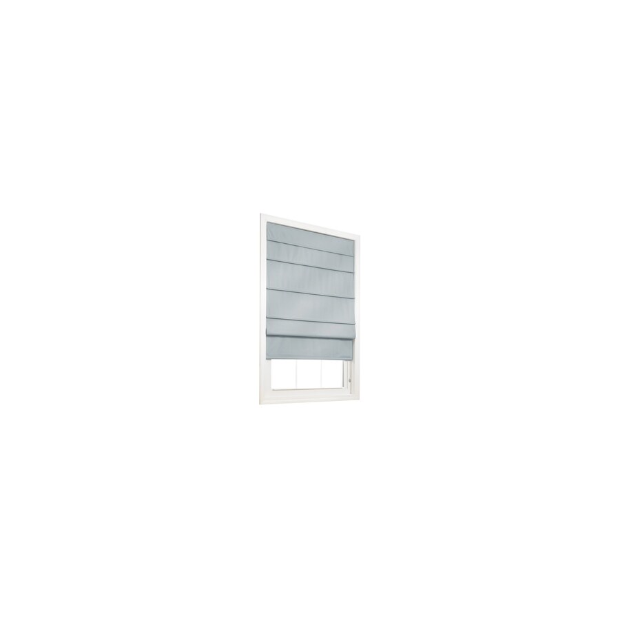 Allen + roth Smoke Room Darkening Polycotton Fabric Roman Shade