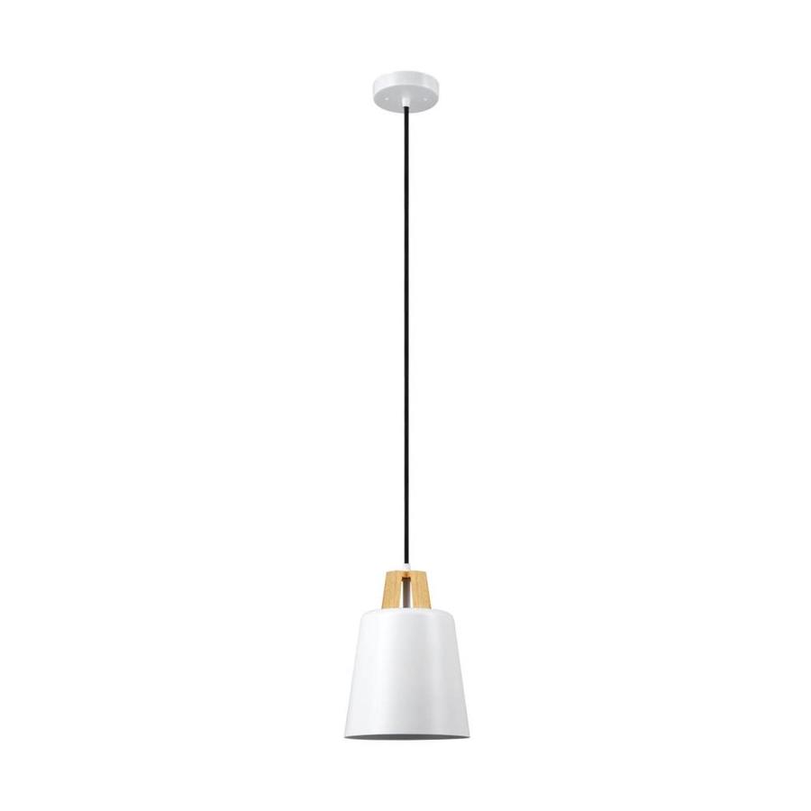 Globe Electric Jeor White Industrial Bowl Pendant Light in the Pendant