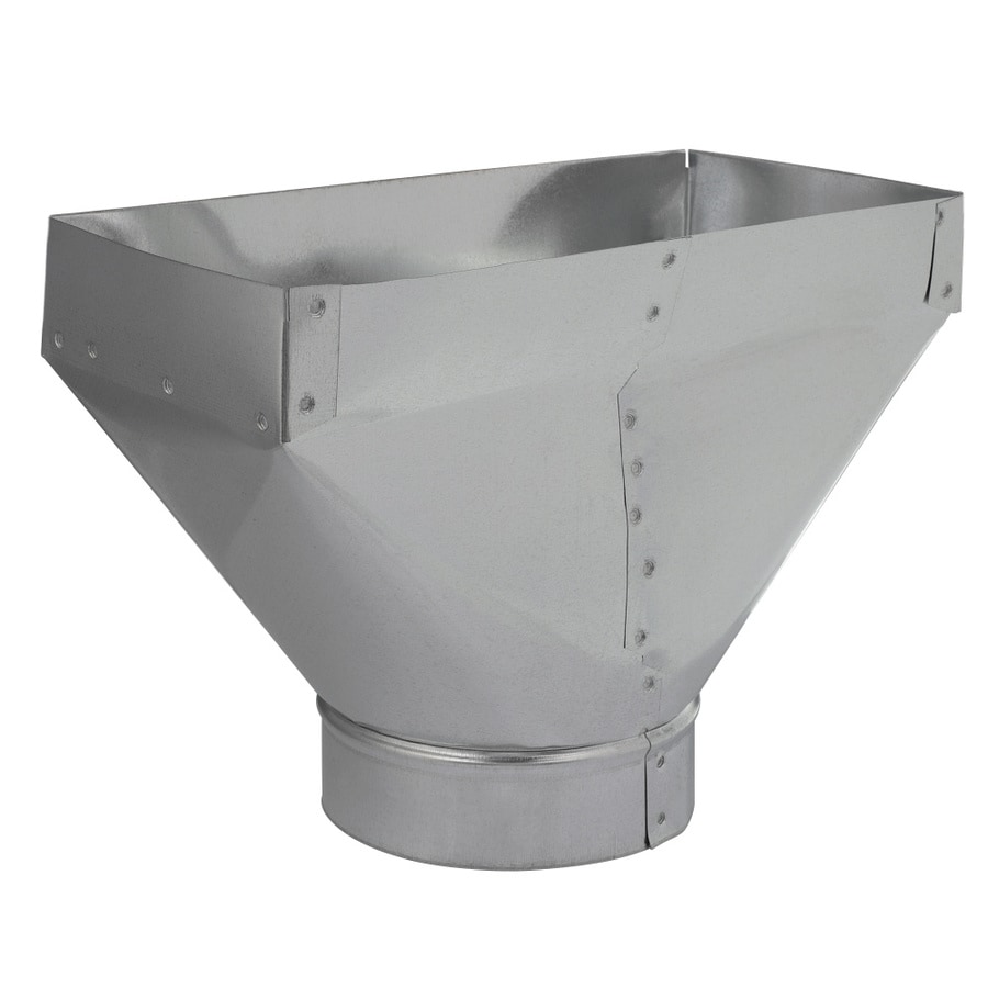 IMPERIAL 14in x 6in x 6in Galvanized Steel Straight Register Duct