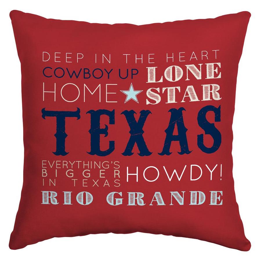 Arden Outdoor Texas Words Throw Pillow at