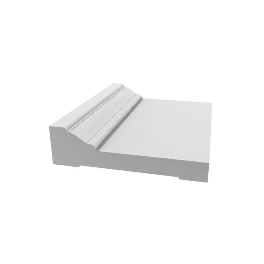 Royal Mouldings Limited 4.5in x 12ft Exterior PVC Backband Window and Door Casing at