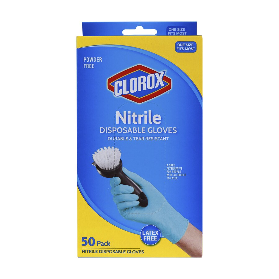 Clorox Clorox 50ct Disposable Nitrile Gloves in the Cleaning Gloves