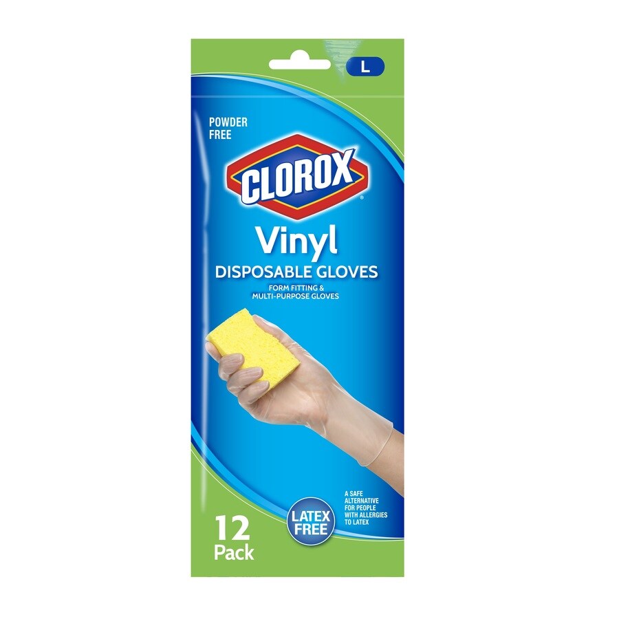 Clorox 12Count Large Vinyl Cleaning Gloves at