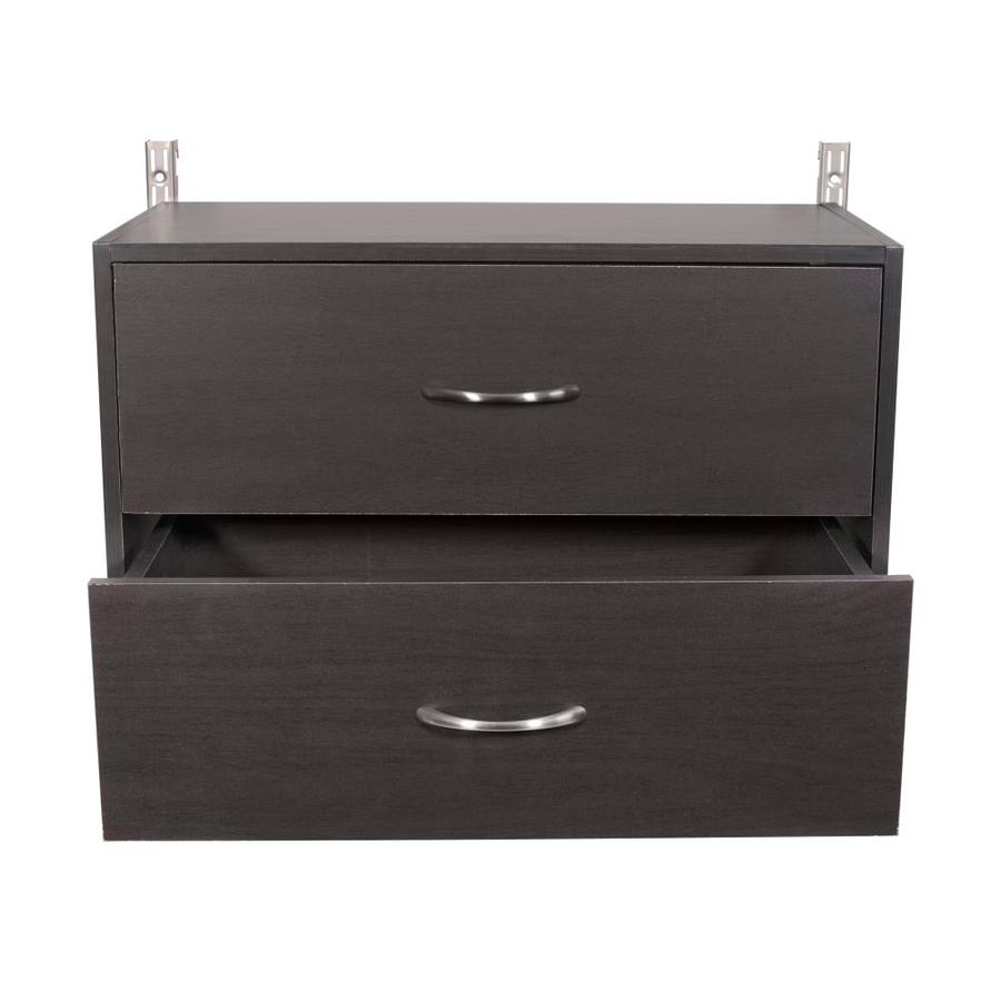 Rubbermaid HomeFree Espresso Wood 2Drawer Unit at