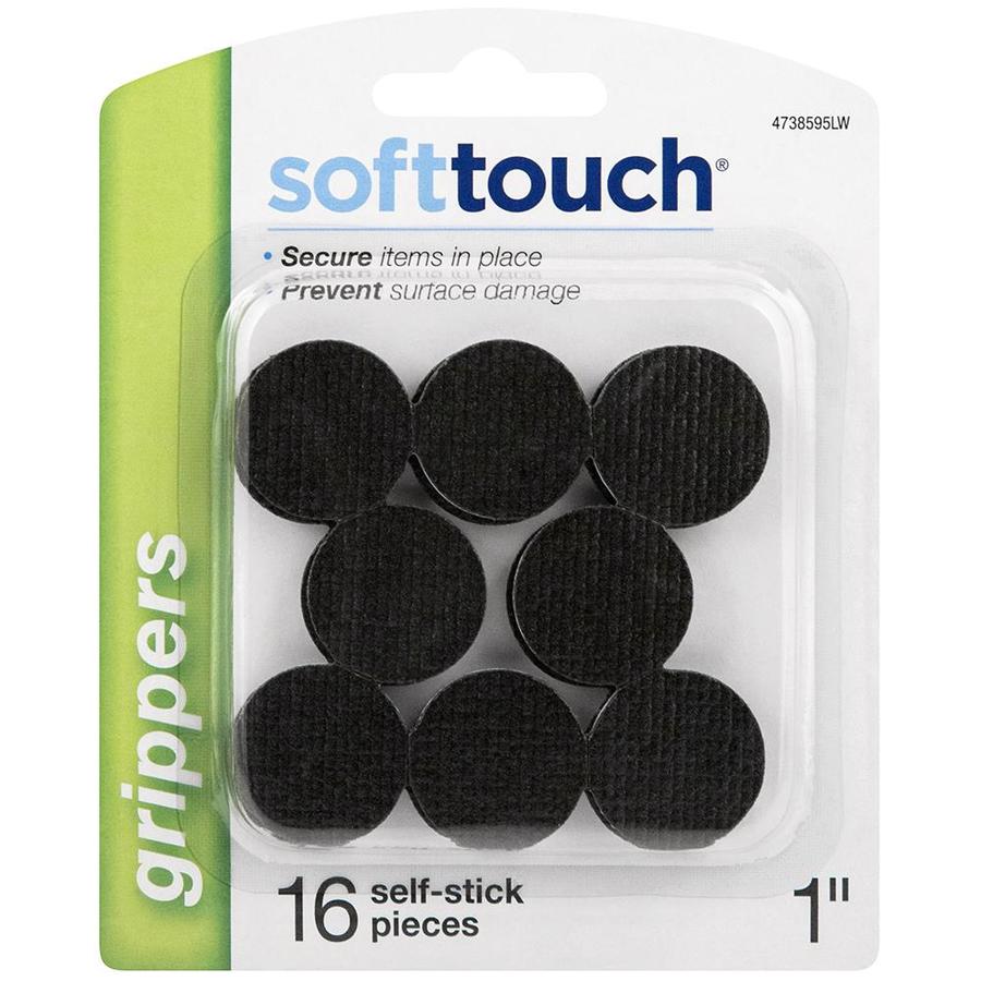 SoftTouch AntiSkid 16Pack 1in Black Plastic Pads in the Chair Leg Tips department at