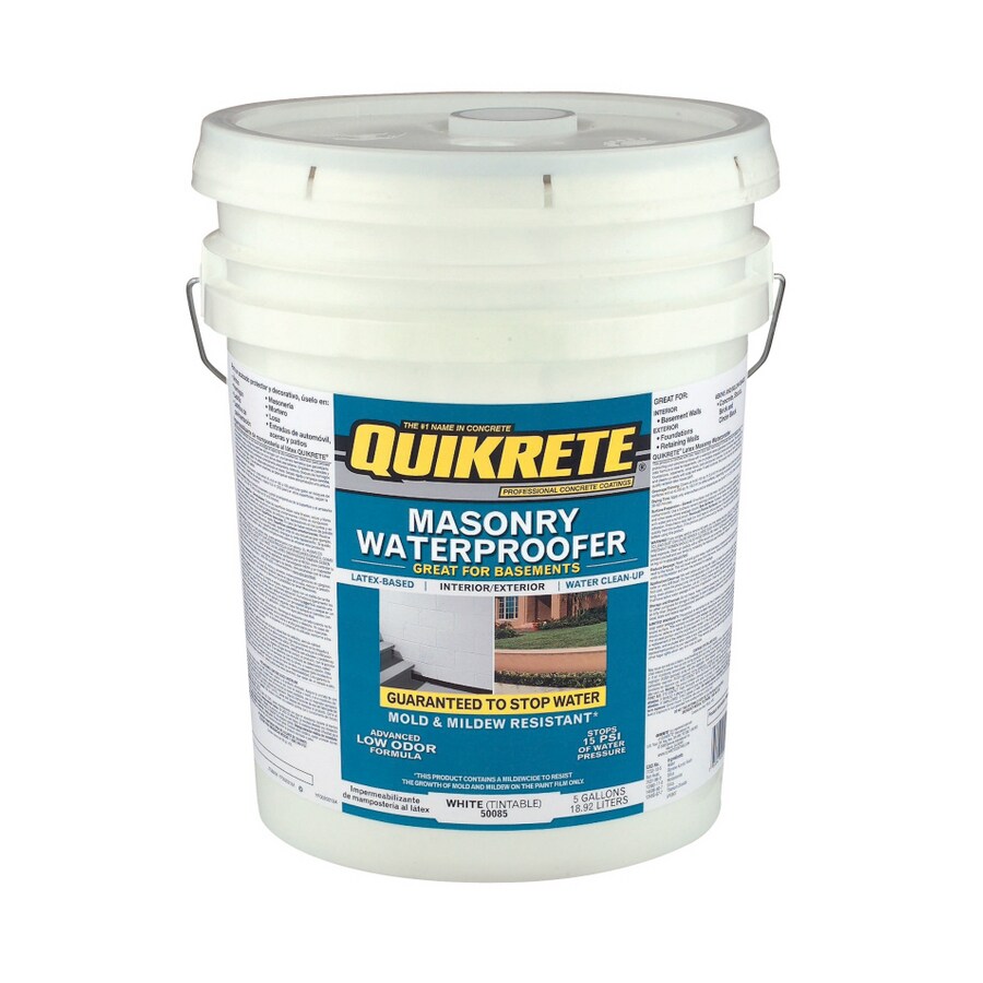 QUIKRETE 5Gallon White Masonry Waterproofer in the Waterproofers