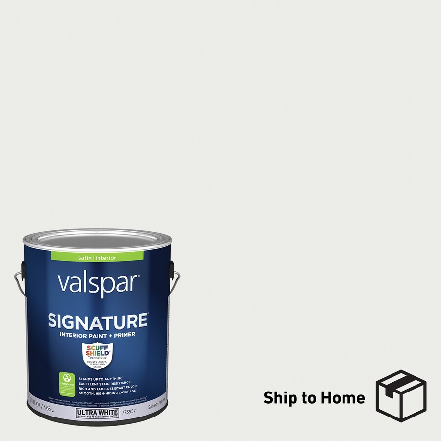 Valspar Signature Satin Cool Gray 700610 Interior Paint (1Gallon) in