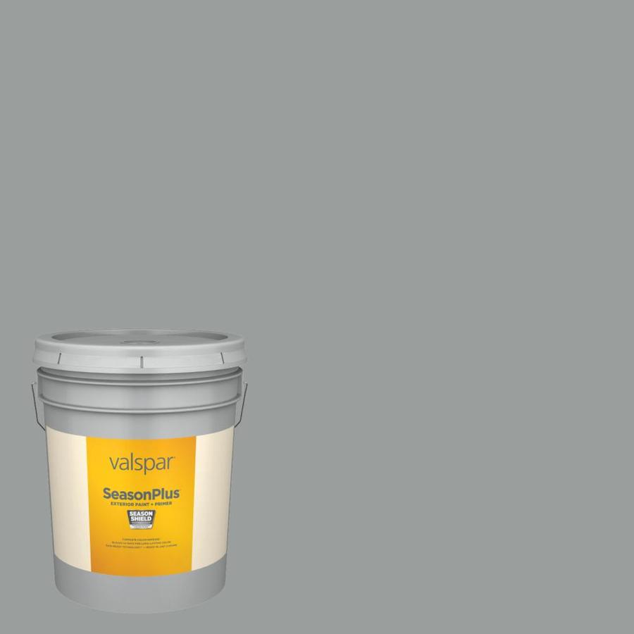 Valspar SeasonPlus Flat Stone Mason Gray 40081c Exterior Paint (5