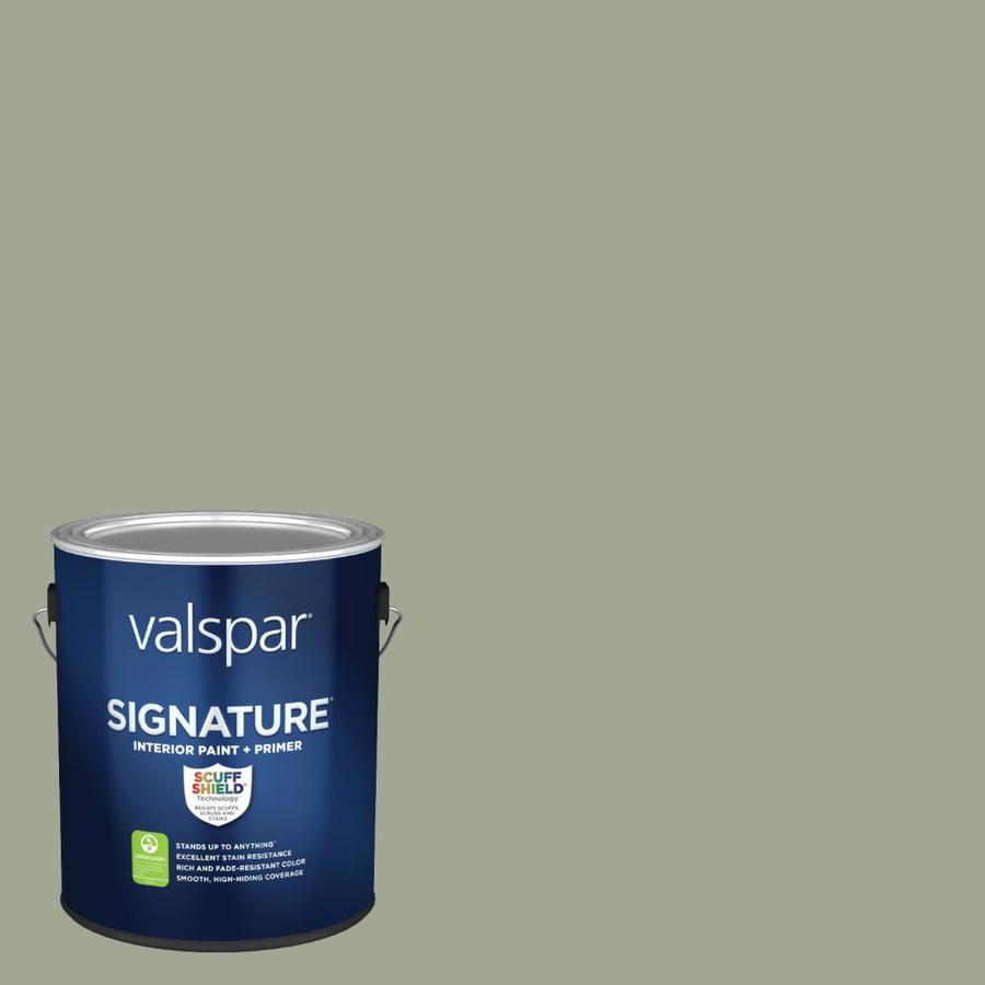 Valspar Signature SemiGloss Green Tea Leaves 50041c Interior Paint (1