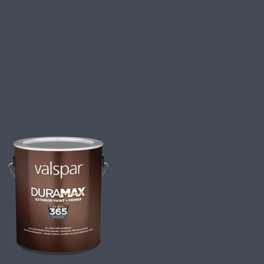 Valspar Duramax Flat Royal Navy 40114 Exterior Paint (1Gallon) in the
