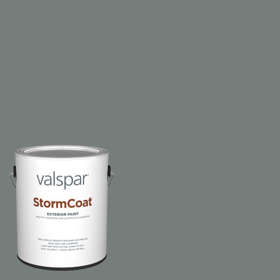 Valspar Pro Storm Coat Coastal Dusk Flat Latex Exterior Paint (Actual