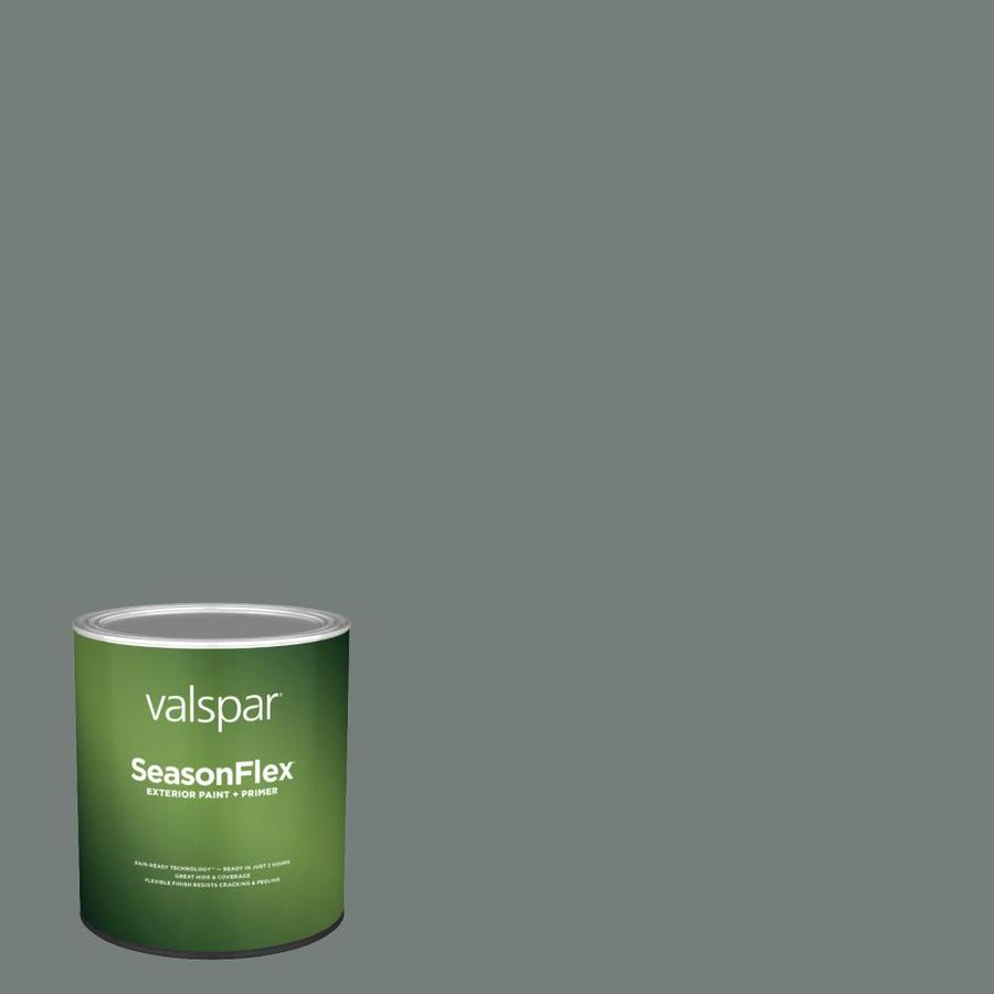 Valspar SeasonFlex Base 4 Flat Coastal Dusk Exterior Paint (1Quart) in