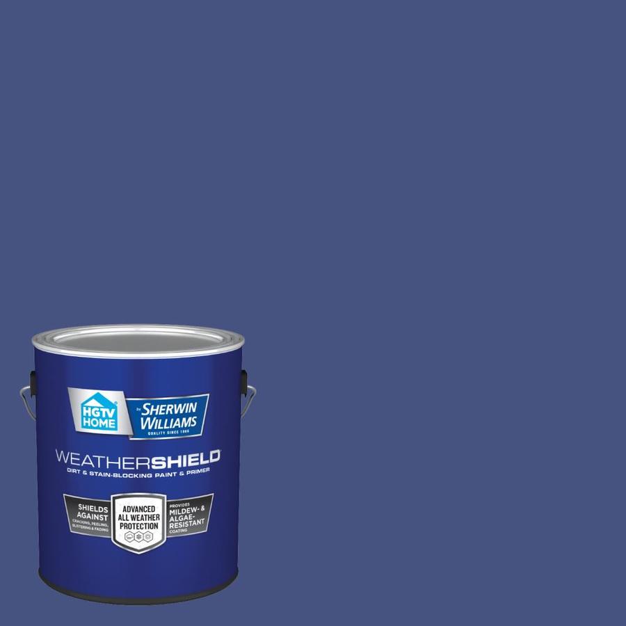 HGTV HOME by SherwinWilliams Weathershield SemiGloss Classic Royal Blue 40098 Exterior Paint