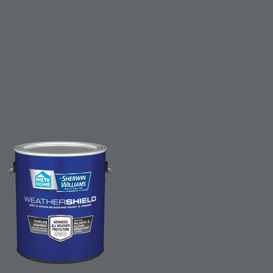 HGTV HOME by SherwinWilliams Weathershield Flat Web Gray Hgsw1462