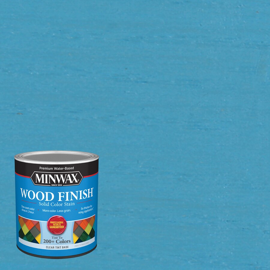 Minwax Wood Finish WaterBased Sky Blue Mw1059 Interior Stain (1Quart
