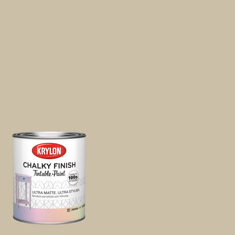 Krylon Faded Burlap Ci62 Waterbased Chalky Paint (1Quart) in the