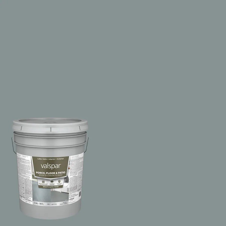 Valspar Porch and Floor Light Gray Satin Interior or Exterior Porch and