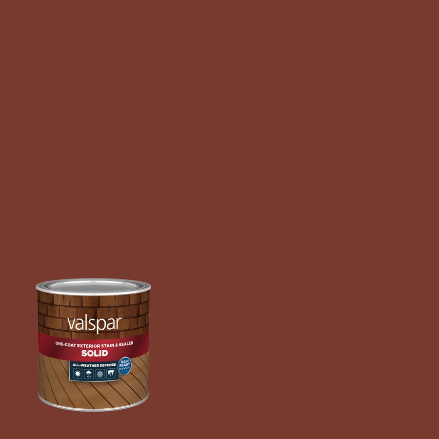 Valspar PreTinted Sunlit Copper Solid Exterior Stain and Sealer (Half