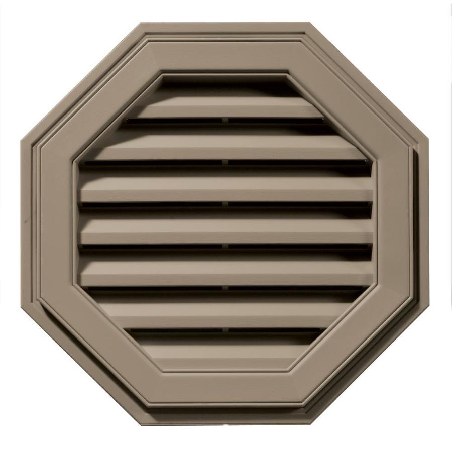 Shop Builders Edge 22in x 22in Clay Octagon Vinyl Gable Vent at