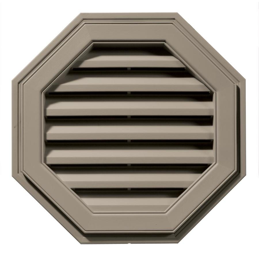 Builders Edge 22in x 22in Clay Octagon Vinyl Gable Vent at