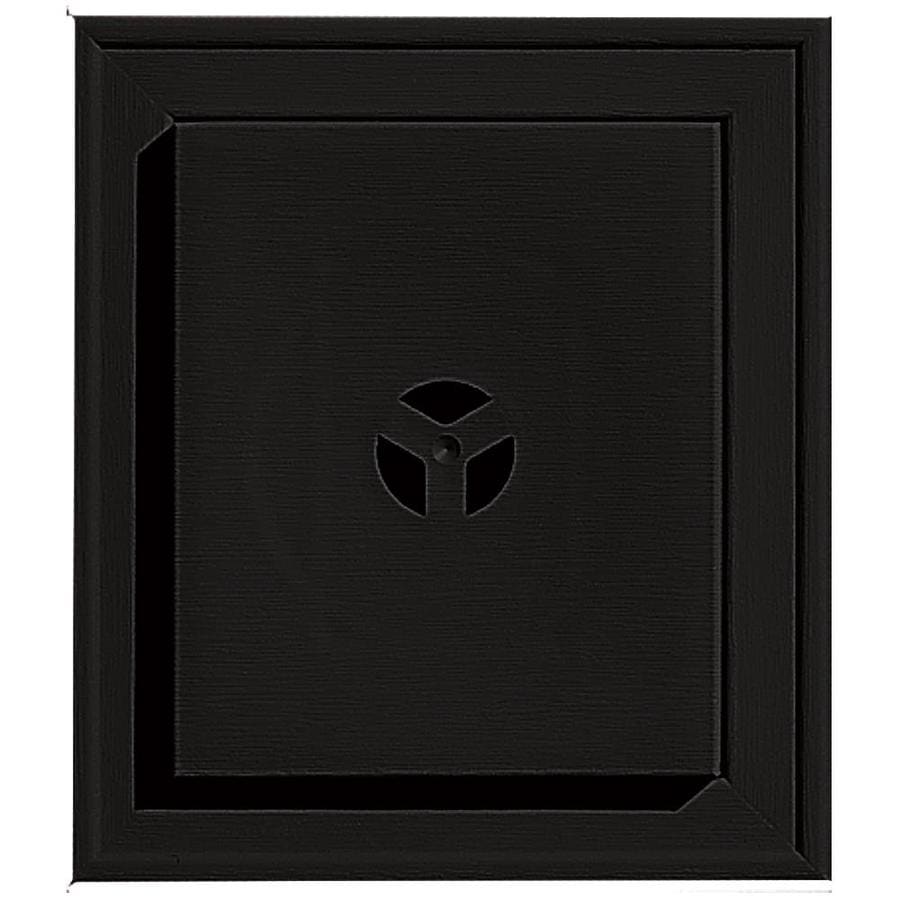 Builders Edge 7in x 8in Black Vinyl Universal Mounting Block at