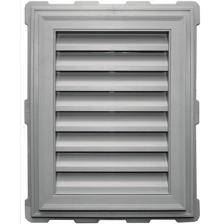 Builders Edge 20.2in x 26.2in Paintable Rectangle Vinyl Gable Vent at