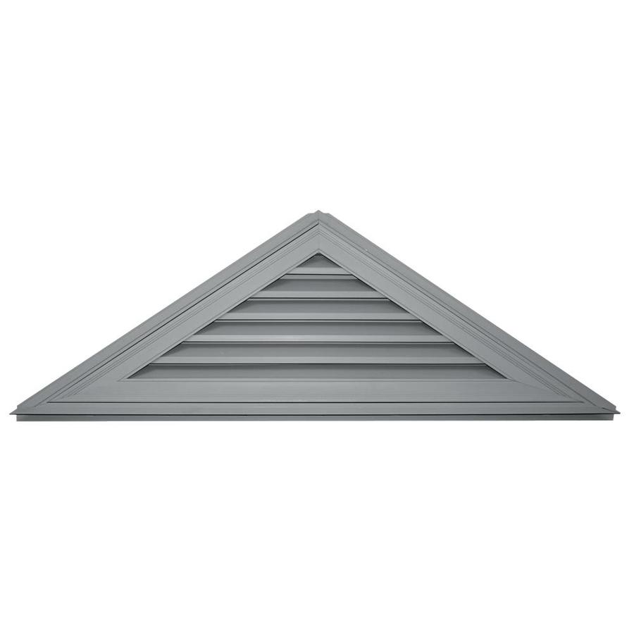 Builders Edge 62.5in x 20.8in Paintable Triangle Vinyl Gable Vent at