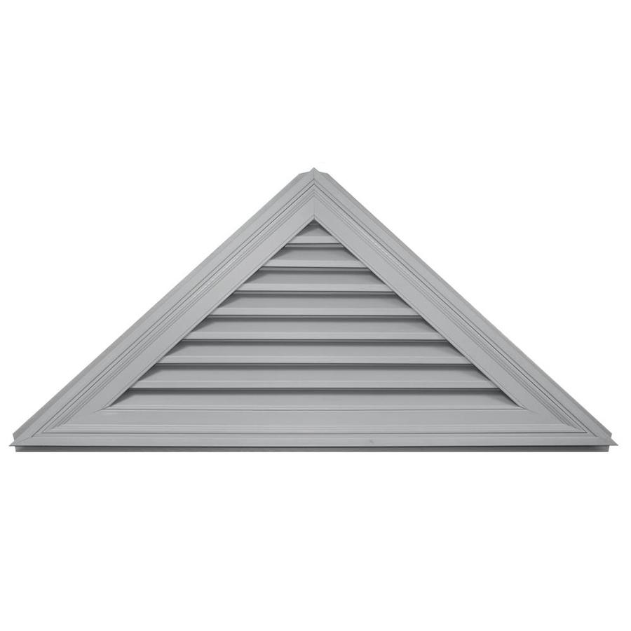 Builders Edge 56.3in x 25.8in Paintable Triangle Vinyl Gable Vent at