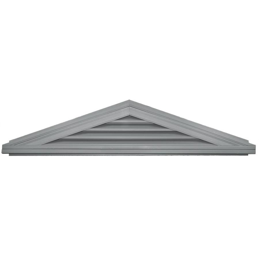 Builders Edge 74in x 14.5in Paintable Triangle Vinyl Gable Vent in