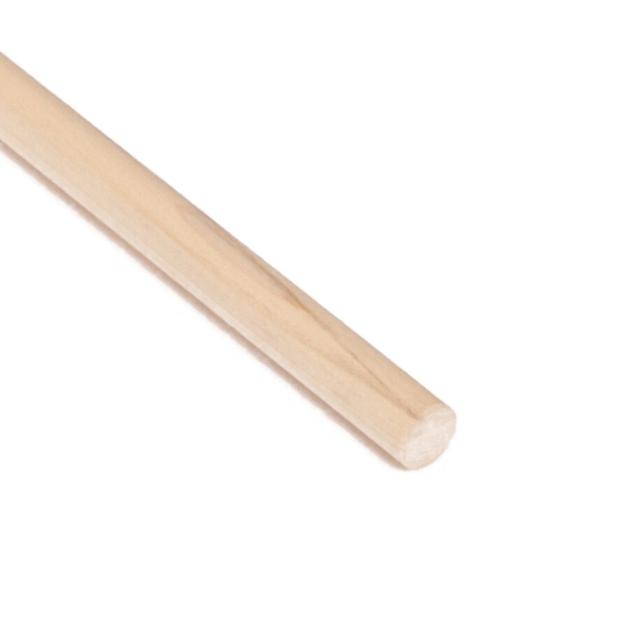 Madison Mill 0.625in dia x 48in L Round Poplar Dowel in the Dowels