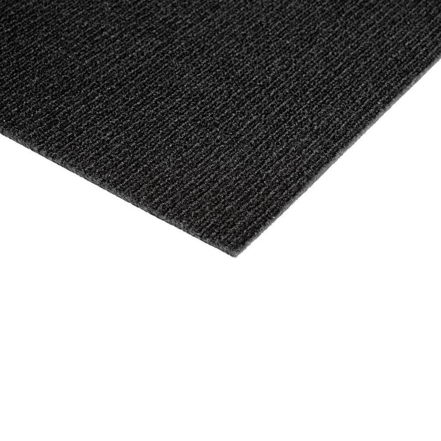 Foss Vanguard 15Pack 24in Black Ice Pattern PeelandStick Carpet