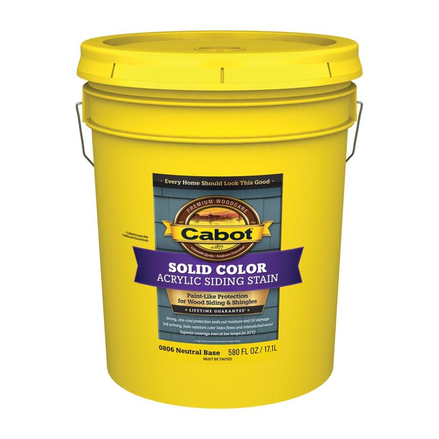 Shop Cabot Tintable Solid Exterior Stain (Actual Net Contents 580fl