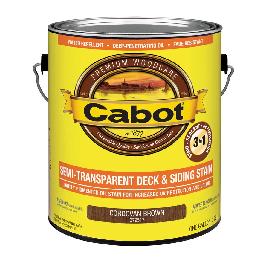 Cabot Cordovan Brown SemiTransparent Exterior Stain and Sealer (Actual