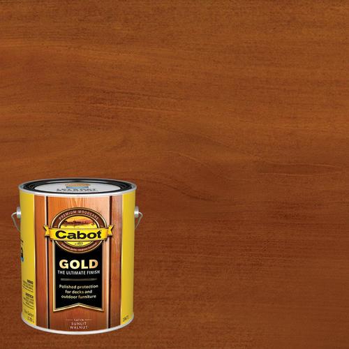 Cabot Gold Tintable PreTinted Sunlit Walnut Transparent Exterior Stain