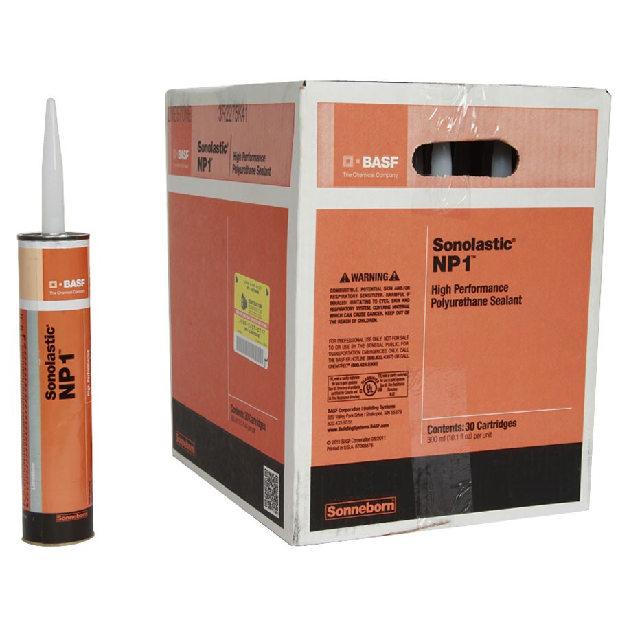 Shop BASF NP1 303oz Limestone Paintable Polyurethane Window and Door Caulk at