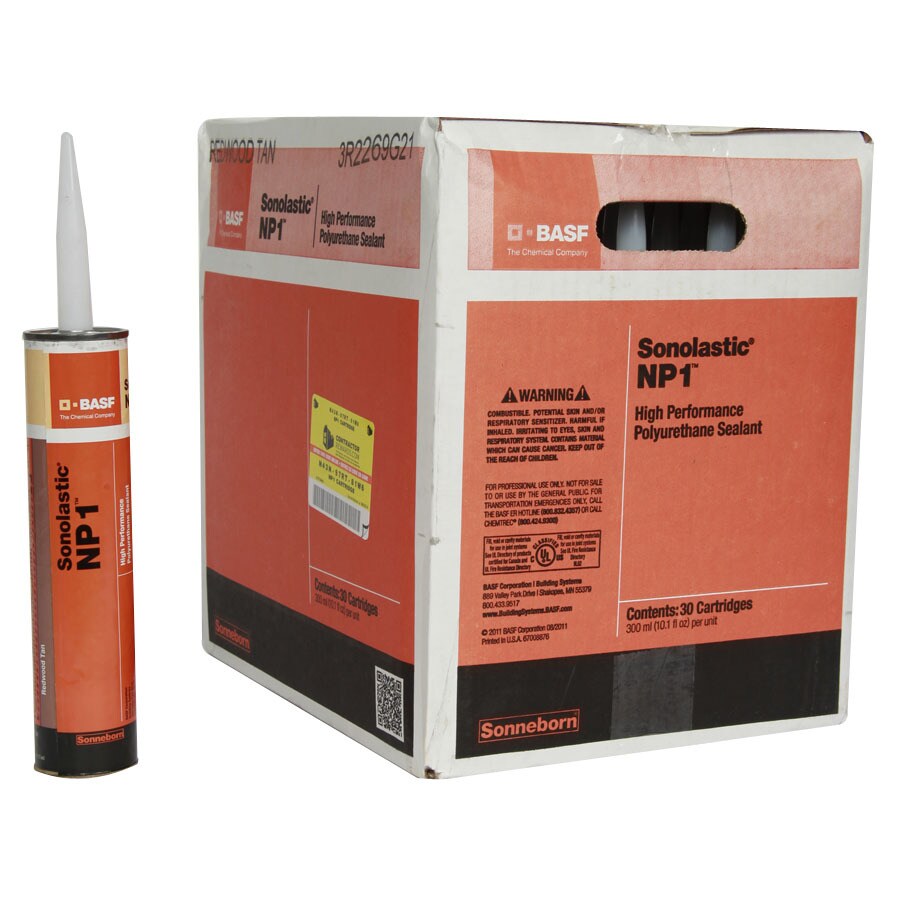 BASF NP1 303oz Redwood Tan Paintable Polyurethane Window and Door Caulk at