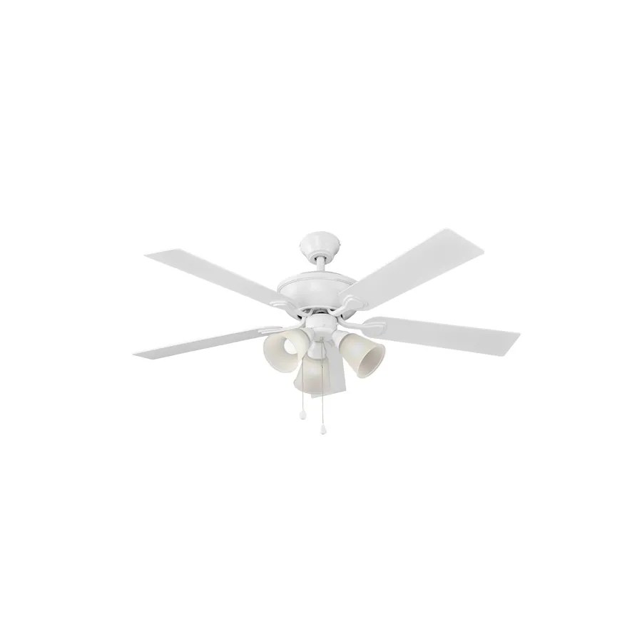 Harbor Breeze Sailor Bay 52-in White LED Indoor Ceiling Fan with Light