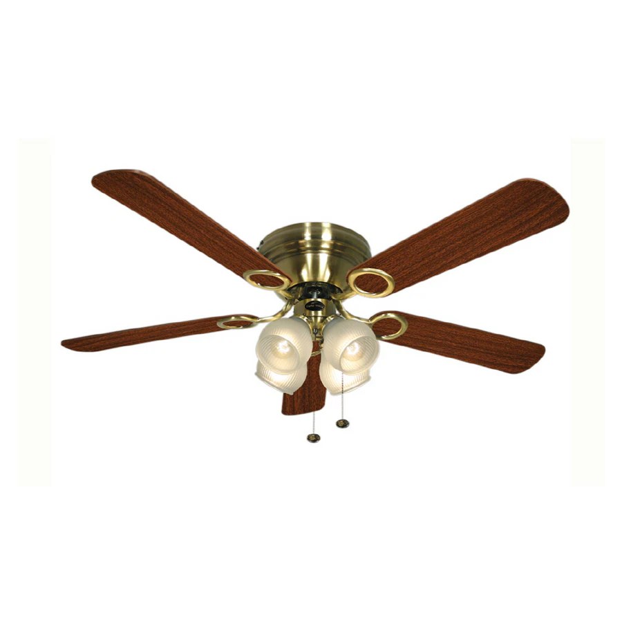 Harbor Breeze 52" Cheshire Antique Brass Ceiling Fan in the Ceiling