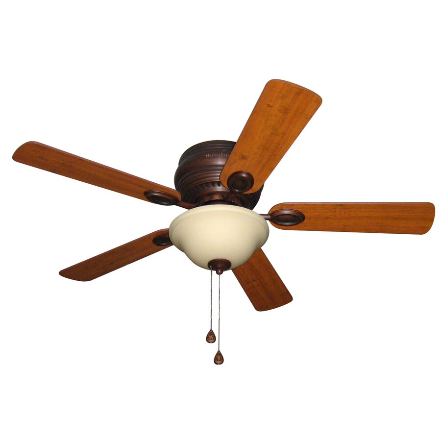 Harbor Breeze Mayfield 44in Antique Bronze Indoor Flush Mount Ceiling