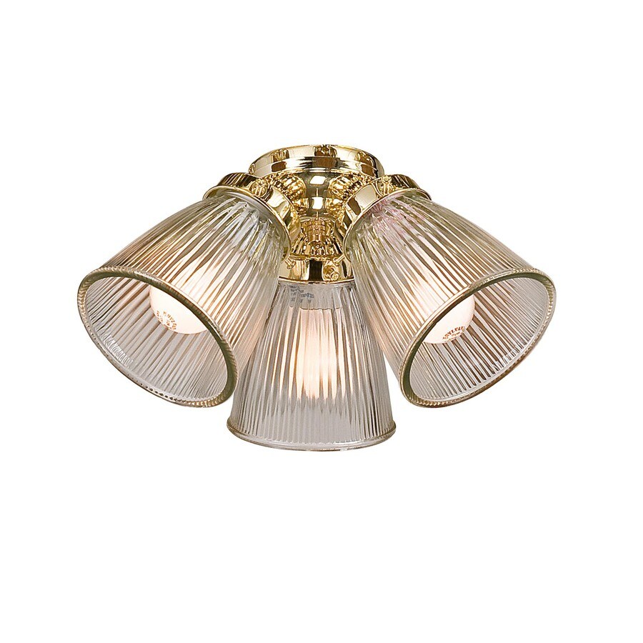 Harbor Breeze 3Light Polished Brass Compact Fluorescent Light Ceiling