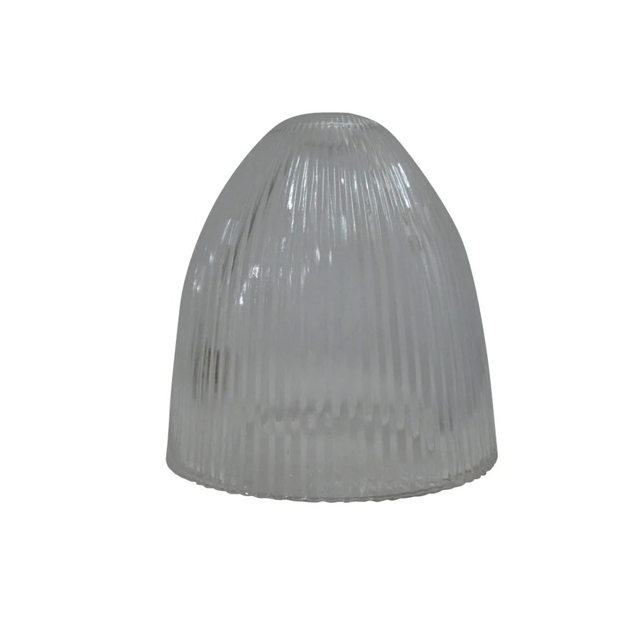 Portfolio 5.88in H 5.88in W Clear Ribbed Glass Bell Pendant Light