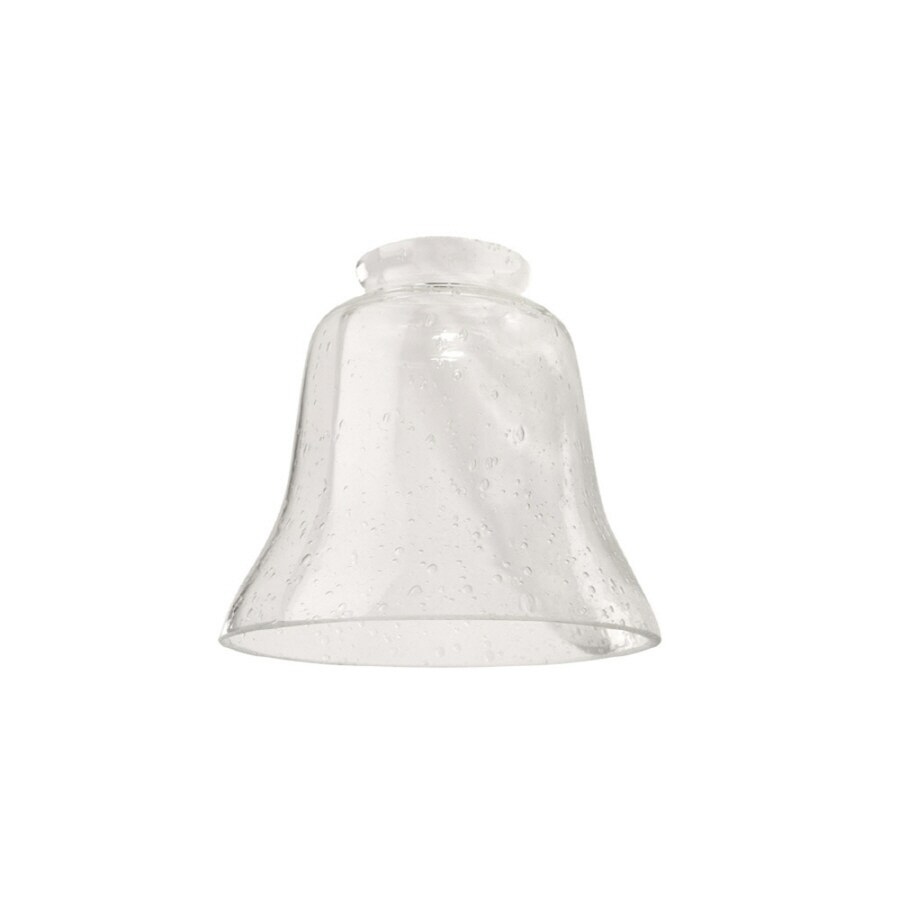 Litex 4.5in H 4.75in W Clear Seeded Glass Bell Vanity Light Shade at